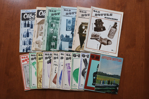 1968-1970 OLD BOTTLE MAGAZINE & ANTIQUE BOTTLES MAGAZINE - LOT OF 17 - O 3933