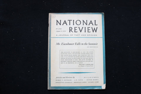 1959 AUGUST 15 NATIONAL REVIEW MAGAZINE - MR. EISENHOWER FALLS COVER - E 10628