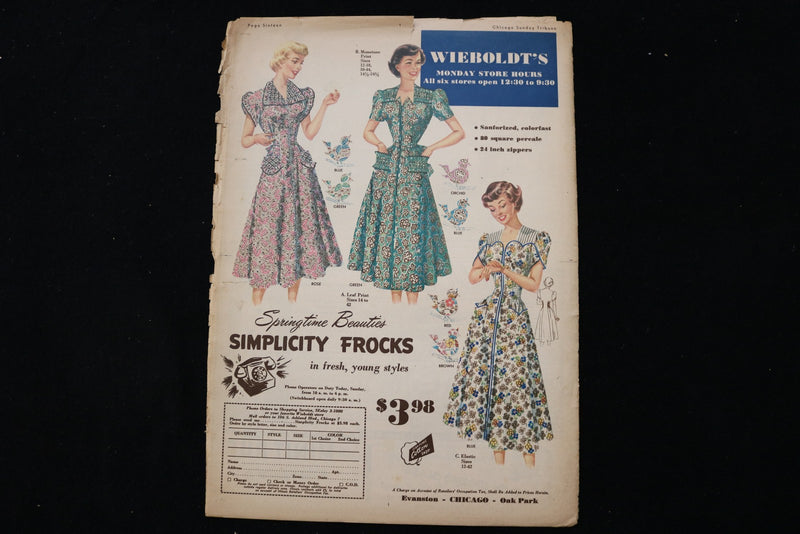 1951 FEBRUARY 4 CHICAGO SUNDAY TRIBUNE MAGAZINE - JOAN FONTAINE COVER - E 26260