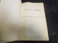 1883 SATURDAY REVIEW 2 BOUND VOLUMES - COMPLETE YR- PUBLISHED IN LONDON - R 1105
