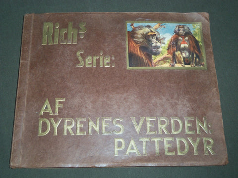1930'S RICH'S SERIE AF DYRENES VERDEN ANIMAL TOBACCO CARDS ALBUM - KD 3181