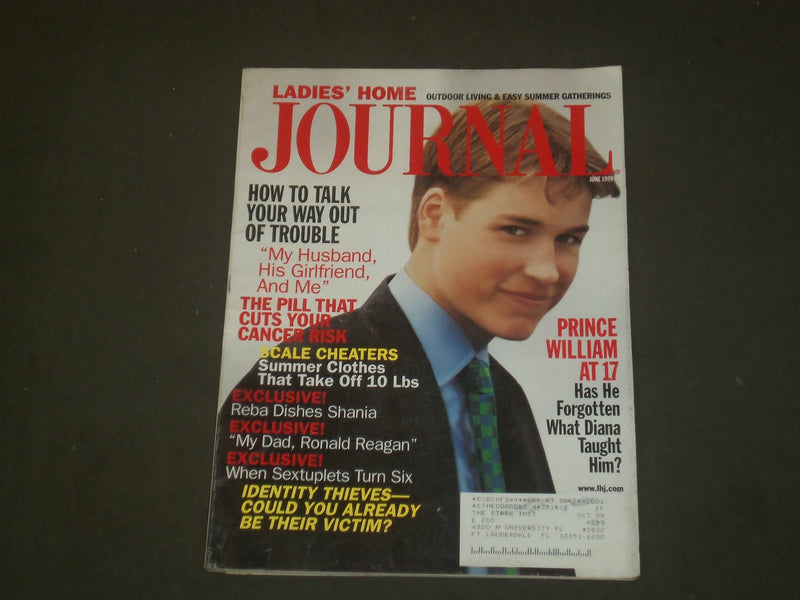 1999 JUNE LADIES' HOME JOURNAL MAGAZINE - PRINCE WILLIAM AT 17 - B 2280