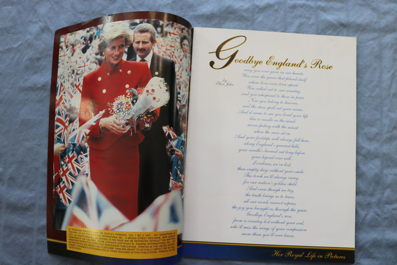 1997 DIANA - THE PEOPLE'S PRINCESS, HER ROYAL LIFE IN PICTURE MAGAZINE- ST 5509Y