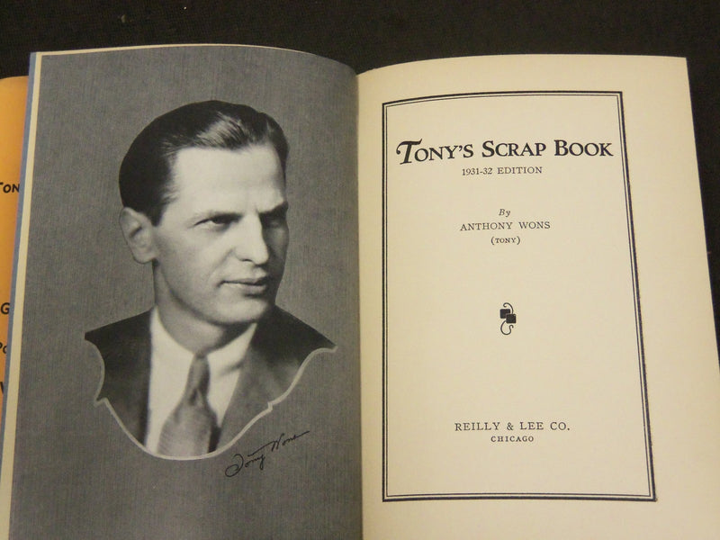 1931 TONY'S SCRAP BOOK BY ANTHONY WONS HARDCOVER BOOK - KD 80H