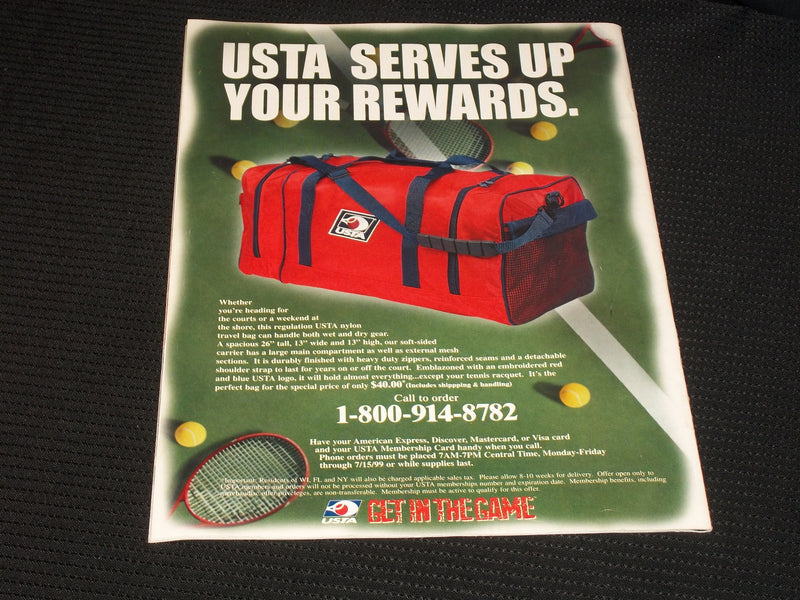 1999 JUNE USTA MAGAZINE - JOHN MCENROE FRONT COVER - E 5422