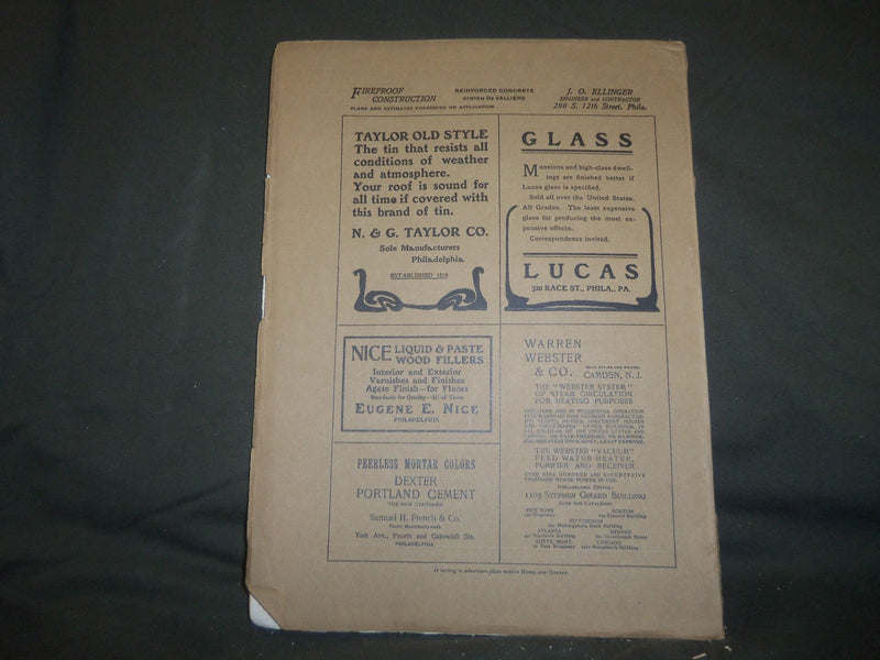1902 OCTOBER THE HOUSE & GARDEN MAGAZINE - GREAT PHOTOS & ADS - ST 763