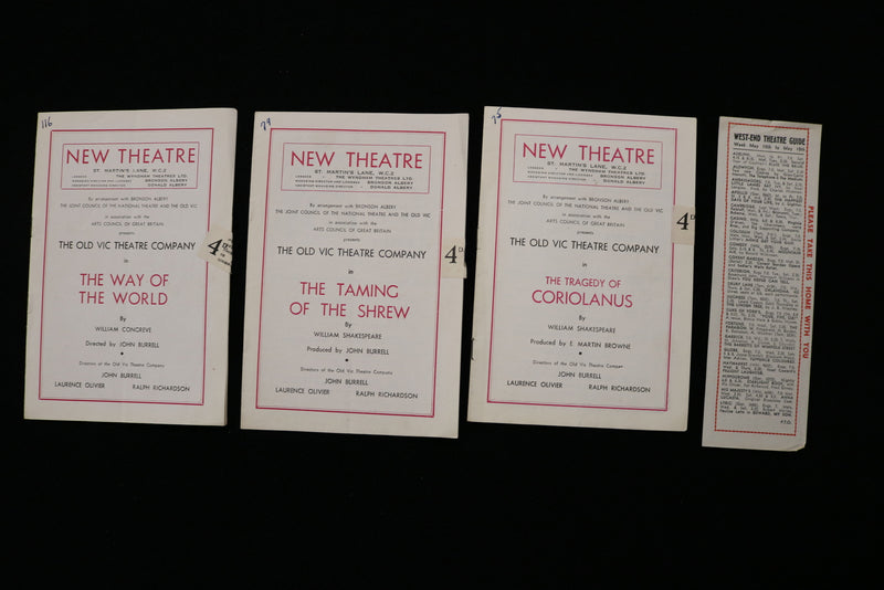 1948 NEW THEATRE PROGRAMS - LOT OF 3 - LONDON - K 1913