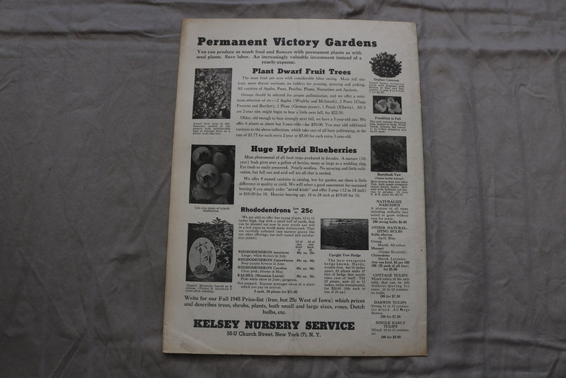 1945 SEP 1 HORTICULTURE ILLUSTRATED MAGAZINE - NICE SCENERY COVER - ST 1013J