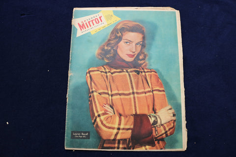 1949 FEBRUARY 20 NY MIRROR MAGAZINE - LAUREEN BACALL COVER - E 22470