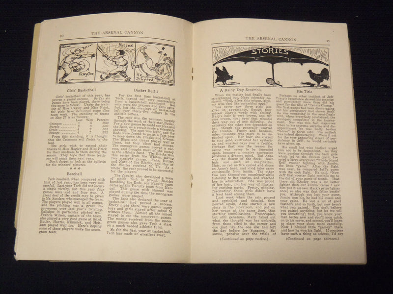1914-1918 THE ARSENAL CANNON ANNUALS LOT OF 6 - TECH HIGH SCHOOL - O 2596G