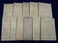 1879 APPLETON'S JOURNAL MAGAZINE LOT OF 11 ISSUES - SPENCER WALPOLE - WR 689