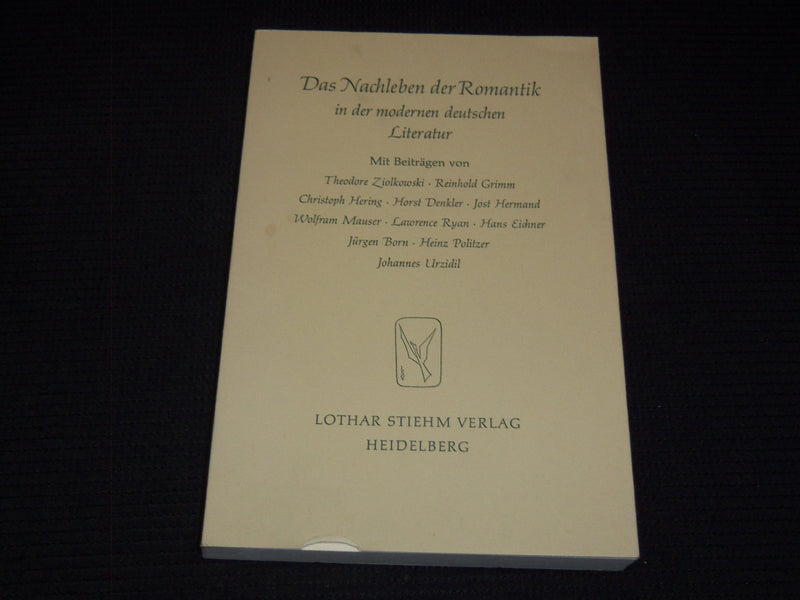 1969 DAS NACHLEBEN DER ROMANTIK BOOK - DEUTSCHEN LITERATUR - KD 7864