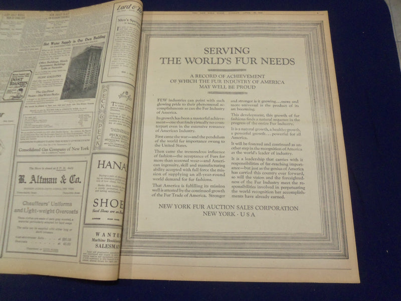 1920 APRIL 19 NEW YORK TIMES - LUNATIC KILLS DR. JAMES W. MARKOE - NT 8300