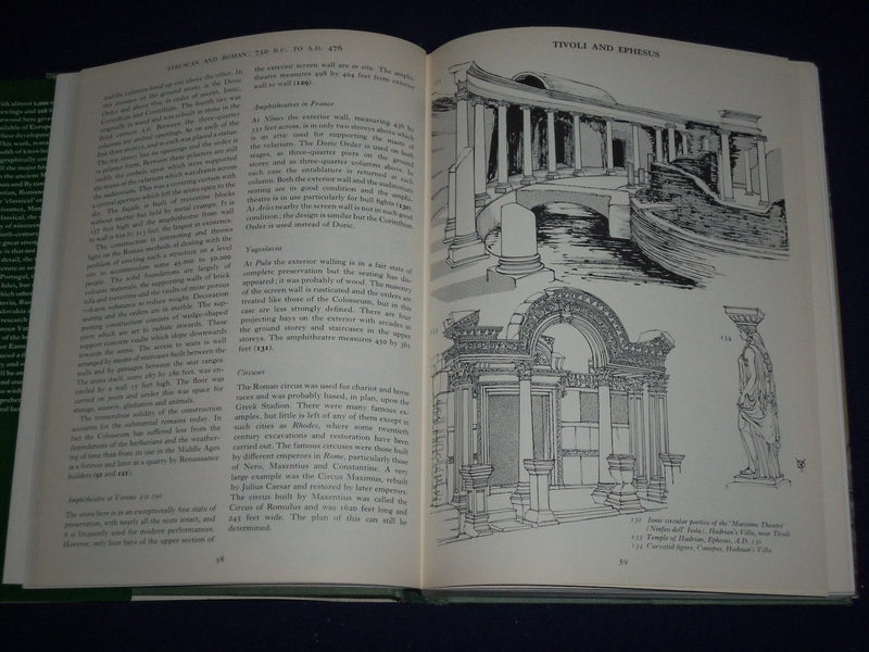1974 THE ARCHITECTURE OF EUROPE BOOK BY DOREEN YARWOOD ILLUSTRATIONS - KD 1908