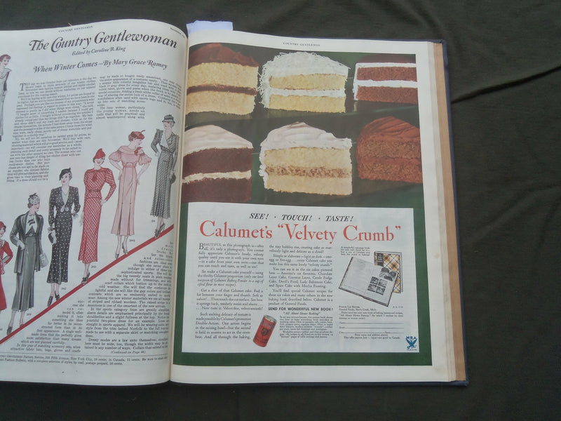 1933 JANUARY-DECEMBER COUNTRY GENTLEMAN BOUND MAGAZINE VOLUME -NICE ADS - R 731T