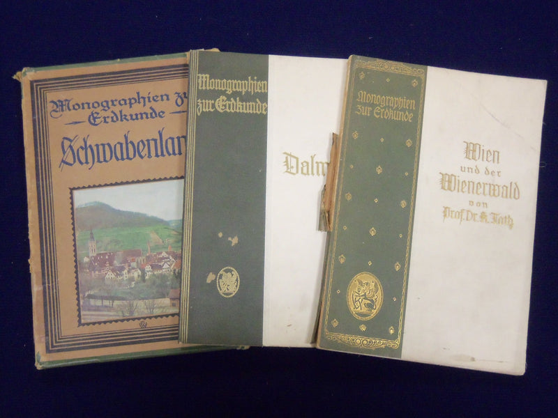 1924-1930 MONOGRAPHIEN ZUR ERKUNDE SCHWABENLAND GERMAN BOOK LOT OF 6 - KD 102
