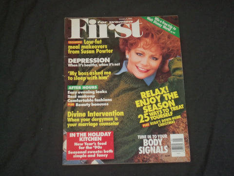 1994 JANUARY 3 FIRST FOR WOMEN MAGAZINE - REBA MCINTIRE COVER - B 937