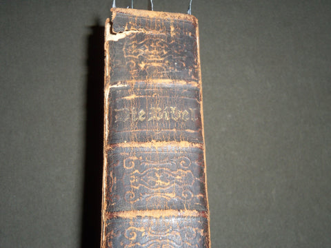 1852 DIE BIBEL OBER GANZE HEILIGE SCHRIFT GERMAN HARDCOVER BOOK - KD 4480