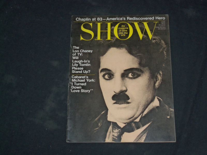1972 JUNE SHOW MAGAZINE - CHARLIE CHAPLIN COVER - CW 716