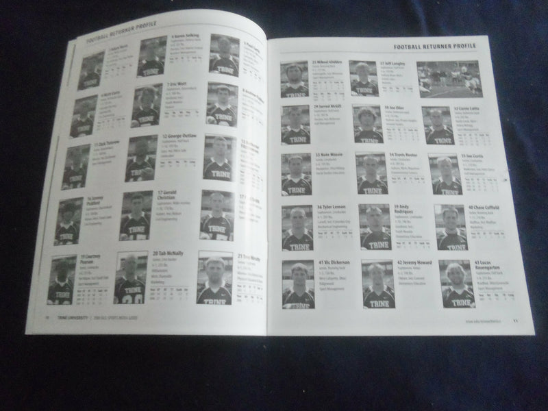 2008 SEP 6 FALL MEDIA GUIDE - TRINE UNIVERSITY VS MANCHESTER COLLEGE - SP 1217D