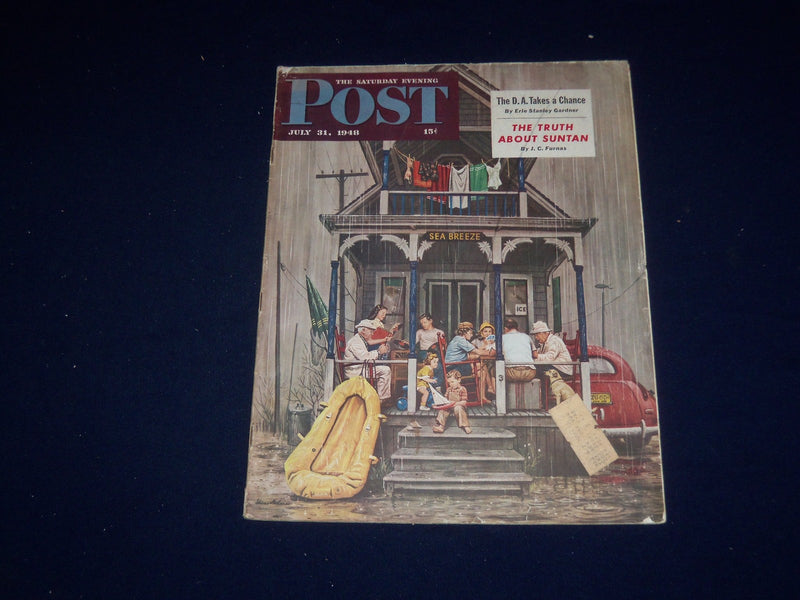 1948 JULY 31 THE SATURDAY EVENING POST MAGAZINE - ILLUSTRATED COVER - SP 5554