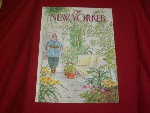 1985 MARCH 11 NEW YORKER MAGAZINE FRONT COVER ONLY - GREAT ART FOR FRAMING