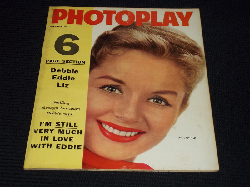 1958 DECEMBER PHOTOPLAY MAGAZINE - DEBBIE REYNOLDS FRONT COVER - E 16657