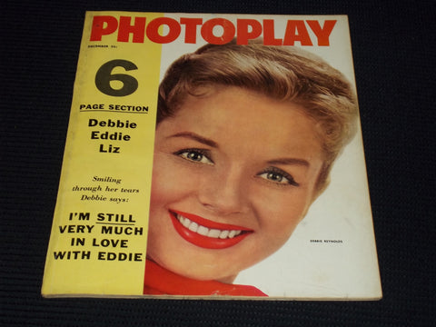 1958 DECEMBER PHOTOPLAY MAGAZINE - DEBBIE REYNOLDS FRONT COVER - E 16657