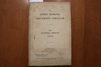 1909 APRIL THE JOHNS HOPKINS UNIVERSITY CIRCULAR SOFTCOVER BOOK - K 3159