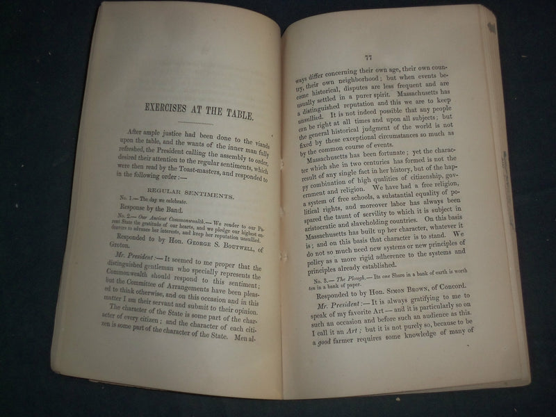 1855 BILLERICA CENTENNIAL CELEBRATION PROCEEDINGS - J 4659