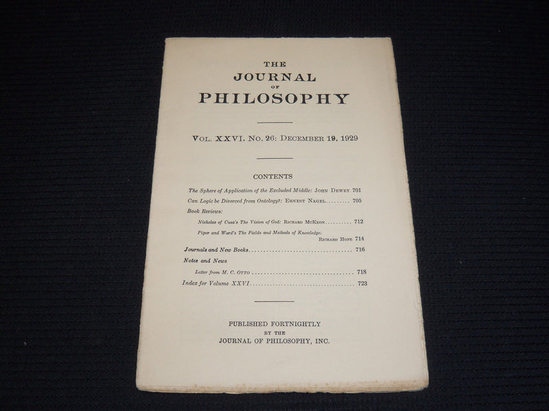 1929 THE JOURNAL OF PHILOSOPHY MAGAZINE LOT OF 25 ISSUES - WR 632F