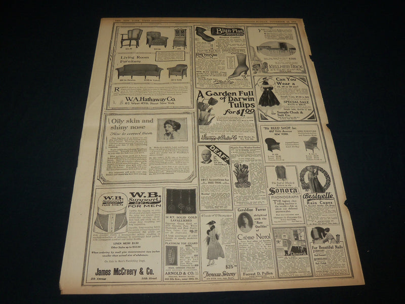 1916 NOVEMBER 12 NEW YORK TIMES ROTO PICTURE SECTION - WILSON VOTES - NT 8968