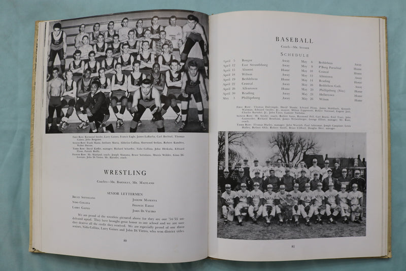 1955 THE RECHAUFFE EASTON HIGH SCHOOL YEARBOOK - EASTON, PENNSYLVANIA - YB 3556