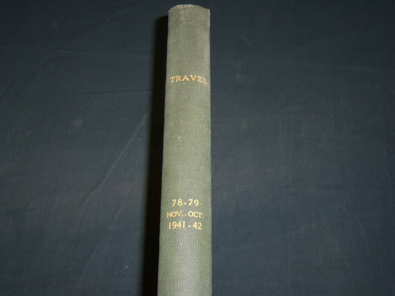 1941 NOV-1942 OCT TRAVEL MAGAZINE BOUND VOLUME - GREAT COVERS - KD 5989