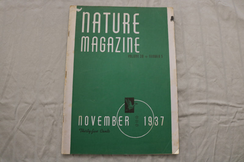 1937 NOVEMBER NATURE MAGAZINE - ST 6922J