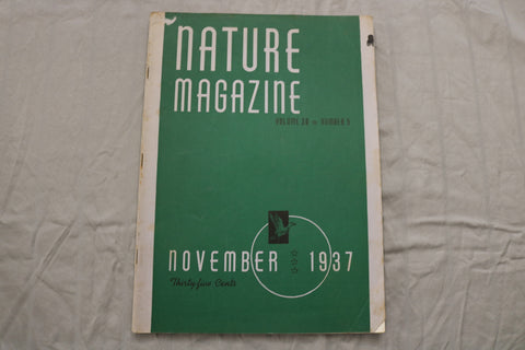 1937 NOVEMBER NATURE MAGAZINE - ST 6922J