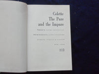 1967 COLETTE THE PURE & THE IMPURE HARDCOVER BOOK INTRO BY JANET FLANNER-KD 8238