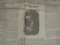 1854 JAN 7 THE SATURDAY EVENING POST NEWSPAPER -CHRISTMAS BY H.B. STOWE- NP 5060
