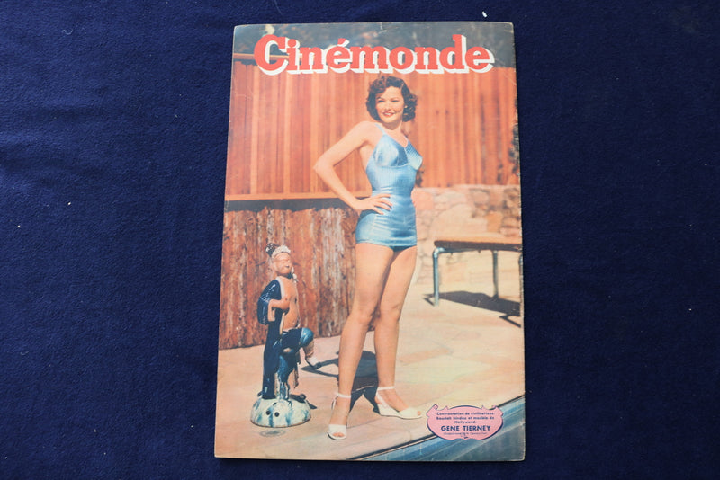 1948 MAY 18 CINEMONDE MAGAZINE - LUIS MARIANO- GENE TIERNEY COVER - E 23908