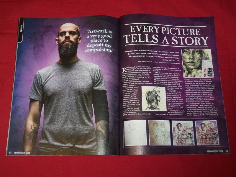 2016 FEBRUARY TERRORIZER MAGAZINE ISSUE NO. 268 - IHSAHN COVER - MUSIC - RC 306