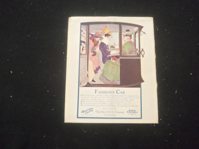 1915 DECEMBER 30 LIFE MAGAZINE - THE GHOSTLY HOUR - L 762N