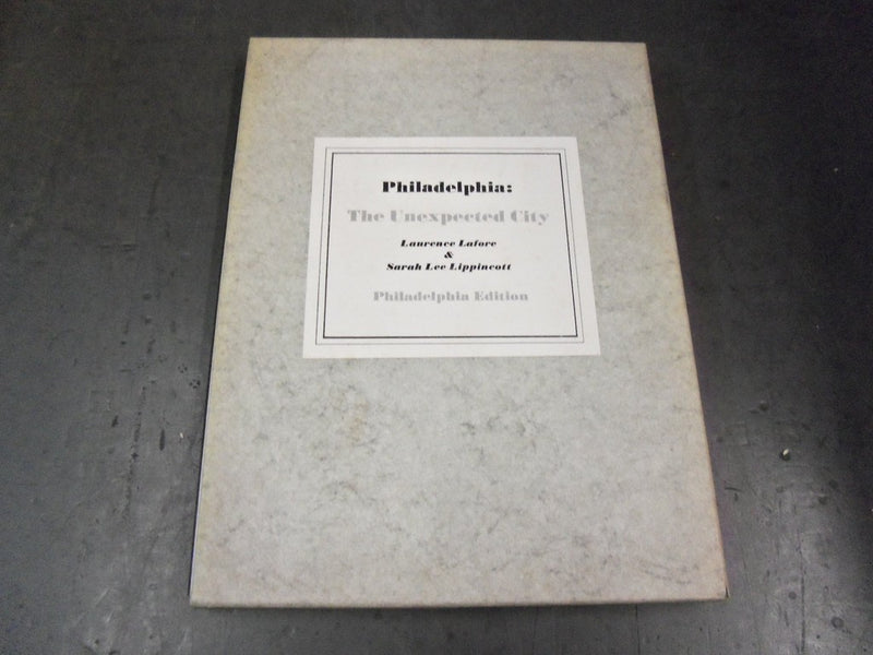 1965 PHILADELPHIA THE UNEXPECTED CITY BOOK W/CASE- LAFORE & LIPPINCOTT - KD 3012