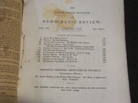 1838-1840 THE UNITED STATES MAGAZINE & DEMOCRATIC REVIEW LOT OF 9 - WR 1277