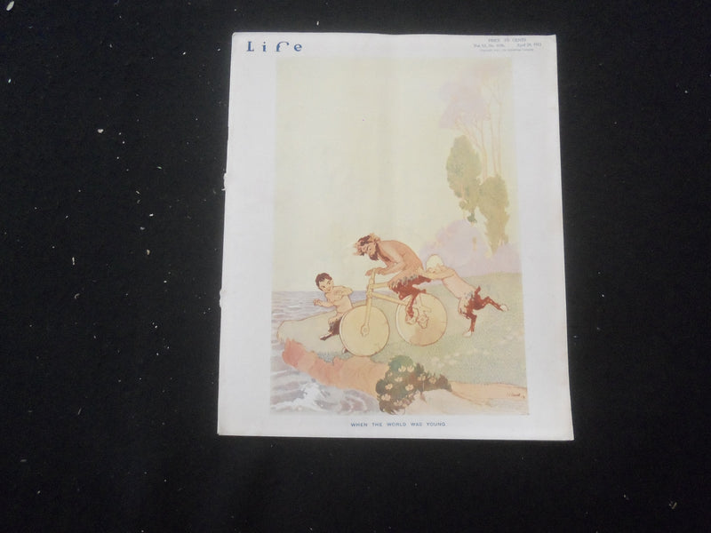 1915 APRIL 29 LIFE MAGAZINE - WHEN THE WORLD WAS YOUNG - L 761E