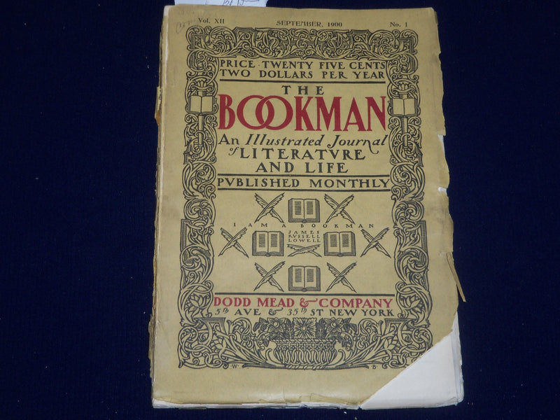 1900 SEPTEMBER THE BOOKMAN MAGAZINE - MAXFIELD PARRISH - ST 5499