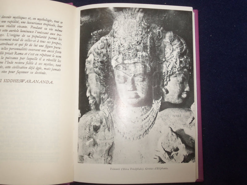 1954 COMPRENDRE LA RELIGIOIN HINDOUE HARDCOVER BOOK-CHATTERJI INSCRIBED- KD 8754