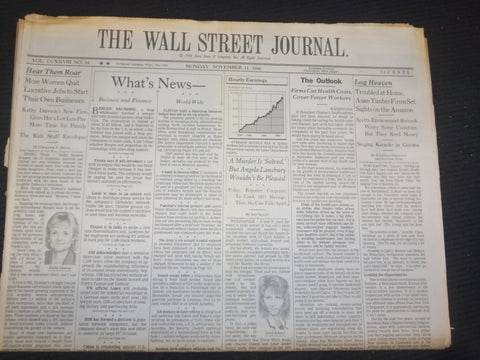 1996 NOV 11 THE WALL STREET JOURNAL - WOMEN QUIT JOBS TO START OWN BUS. - WJ 280