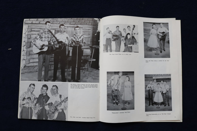 1962 LEE MACE OZARK OPRY PROGRAM - SIGNED - 7 AUTOGRAPHS - K 1734