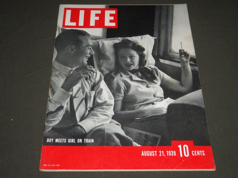 1939 AUGUST 21 LIFE MAGAZINE - BOY MEETS GIRL COVER - L 144