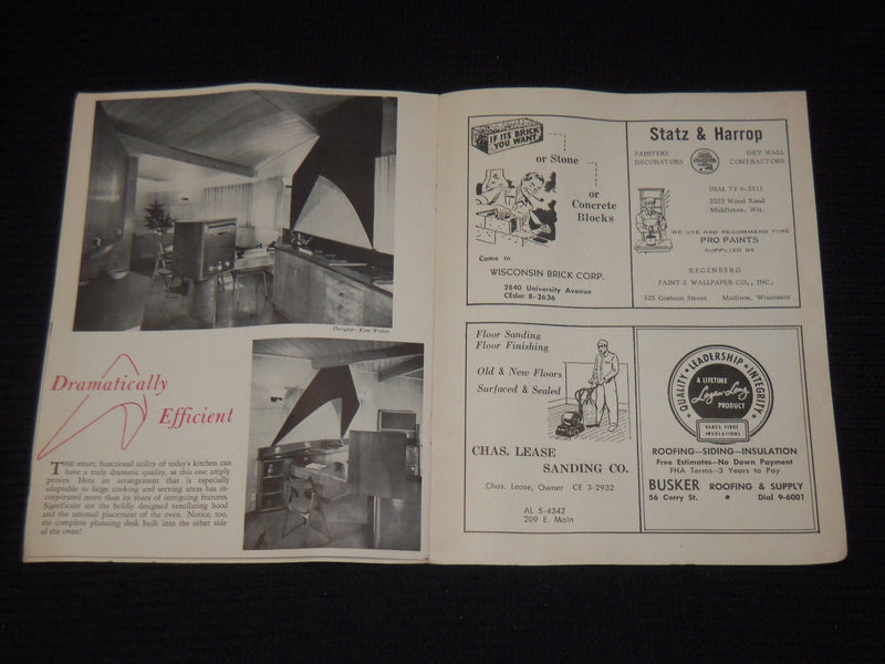 1950'S BETTER LIVING IN MADISON - SHOMBERG BUILDERS - WISCONSIN - K 652
